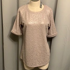 Women’s blouse taupe/silver blouse Size M